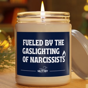 Gaslighting Candle | Narcissist | Funny Therapy | Therapist Candle | Breakup Gift | Divorce Gift | Mental Health Gift Funny | Gatekeeping