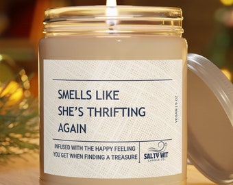 Thrift Shopping Candle | Thrifting Gift  | I'd Rather Be Thrifting | Shopping Gifts | Thrifter Gift | Boyfriend | Girlfriend | Antiquing