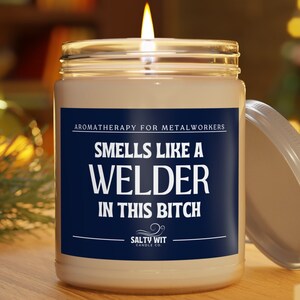 Welder Gift | New Welder | Welded Art | Welder Gift For Him | Custom Gift For Him | Construction Worker | Metalworker | Arc Welding | Candle
