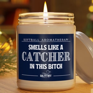 Softball Catcher Candle | Softball Gifts | College Softball | Softball Player | Softball Mom | Fast Pitch | Softball Coach | Softball Team