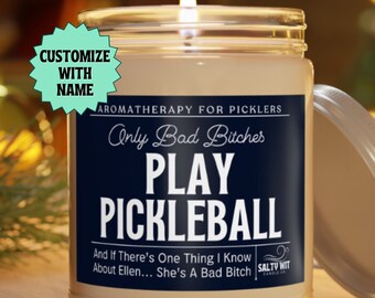 Custom Pickleball Candle, Personalized Pickleball Gift, Pickleball Accessories, Pickleball Gifts, Pickleball Player, Custom Pickleball Gift