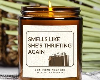 Thrift Shopping Candle Antiquing Gift For Thrift Shopper Birthday Gift Thrifting Box Shopping Gifts For Girlfriend Thrifted Bundle Antiques