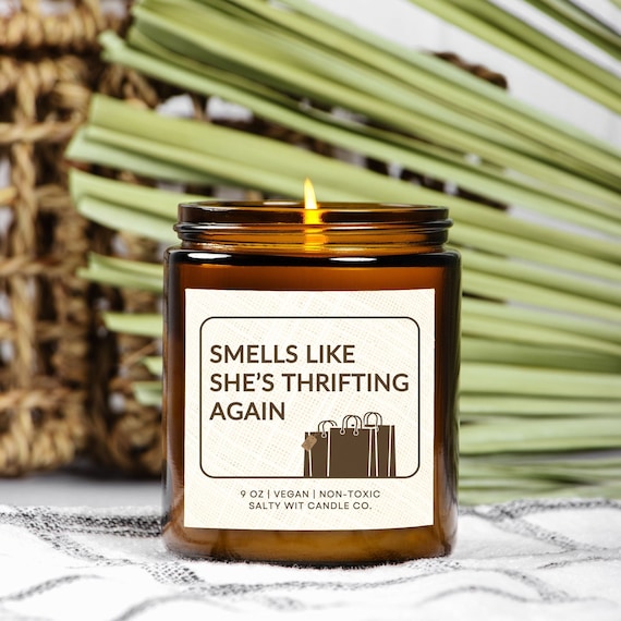Thrift Shopping Candle Antiquing Gift For Thrift Shopper Birthday Gift Thrifting Box Shopping Gifts For Girlfriend Thrifted Bundle Antiques