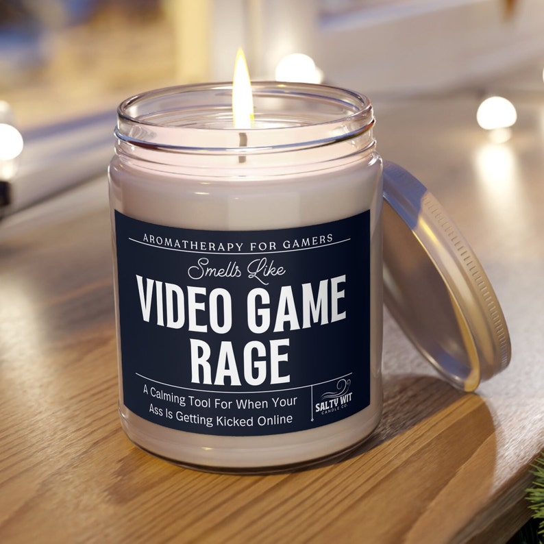 Funny Gamer Gift, Video Game Rage Candle, Gifts for Gamers, Gamer