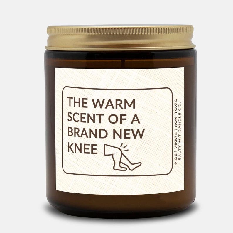 Knee Replacement Surgery Gift Box Funny Knee Surgery Gift Knee Surgery Candle Surgery Care Package Surgery Recovery Friend Surgery Gift Box image 2