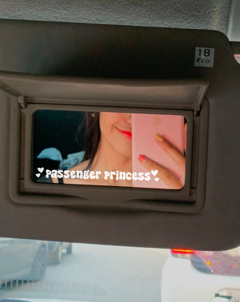 Passenger Princess Car Mirror Decal Cute Rear View Mirror Decal Gift