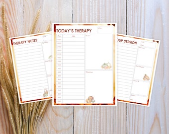 Routine quotidiana del terapeuta: appunti e pianificatore della sessione di terapia (download digitale)