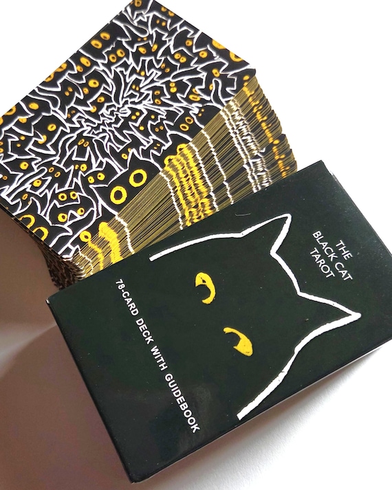 The Black Cat Tarot Deck―Into the Void―Cute & Mischievous―78 Cards with Guidebook