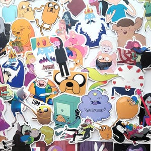 Adventure Time Stickers―50 Pieces―PVC―Assorted