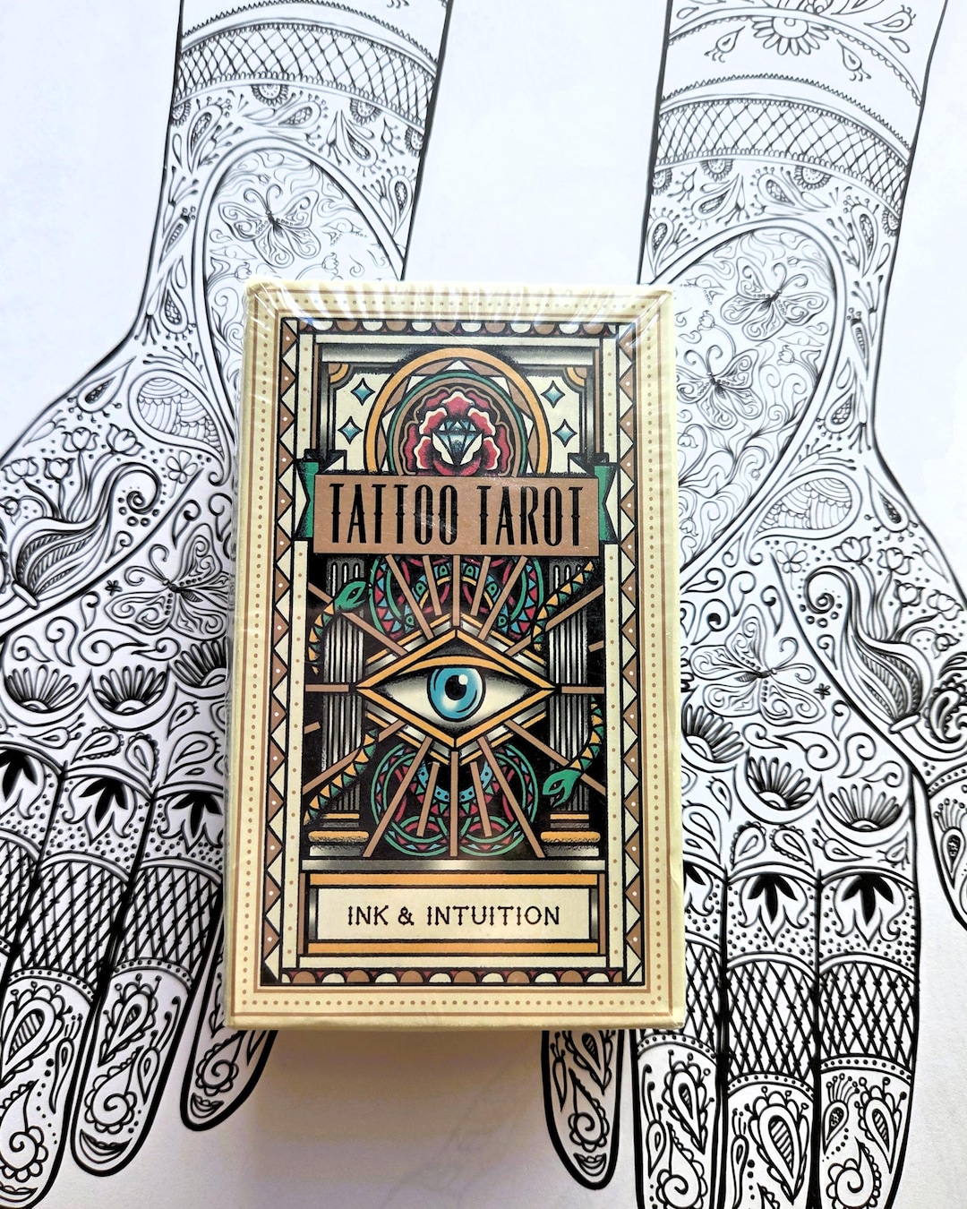 INK & INTUITION Tattoo Tarot Deck―Sailor Jerry Art Style