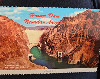 Hoover Dam Nevada-Arizona postcard