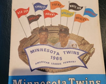 1965 American League Program and Scorecard