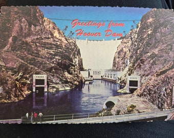 Greetings from Hoover Dam postcard