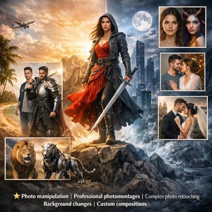 Photo Manipulation | Professional Photomontages | Complex Photo Retouching | Background Changes | Custom Compositions.
