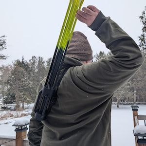 Archery Quiver Arrow Storage Solution, 3D Printed, Hard Plastic, For Archers, Black