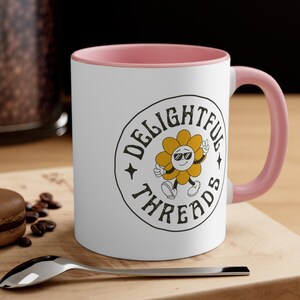 Cute coffee mug, vintage coffee mug, retro coffee mug, cartoon coffee mug, gifts for her