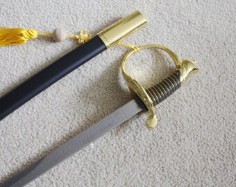 S0174 US USMC Marines Corps military uniform officer NCO sword 37" with gold tassel