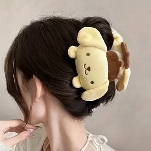 1pc. Sanrio Plush Hair Clip PomPom Purin image 1