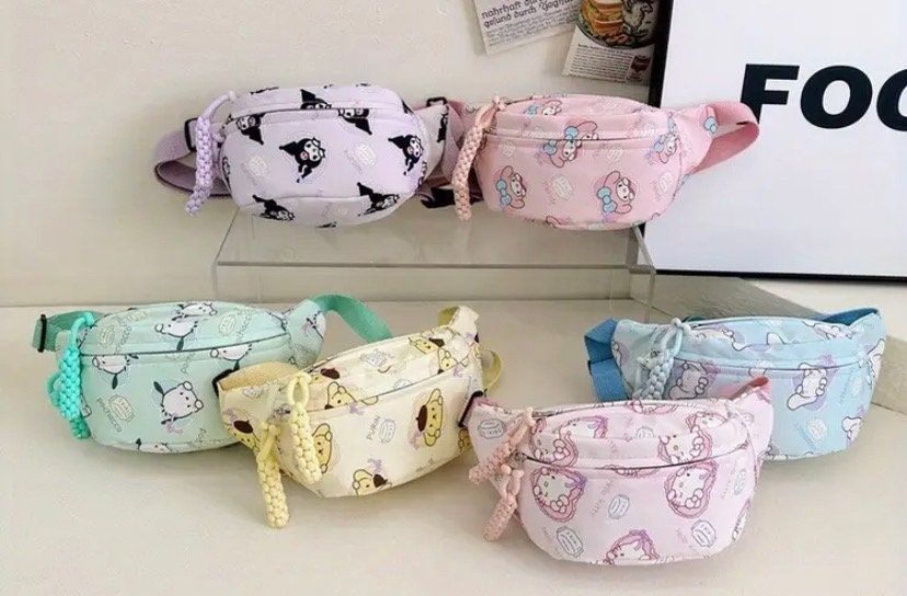 1pc. Sanrio Cute Adjustable Strap Fanny Pack, Cross Body