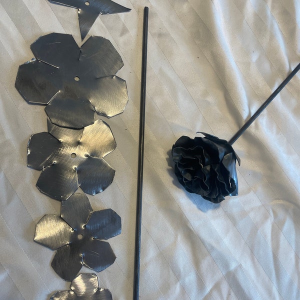 DIY sheet metal rose