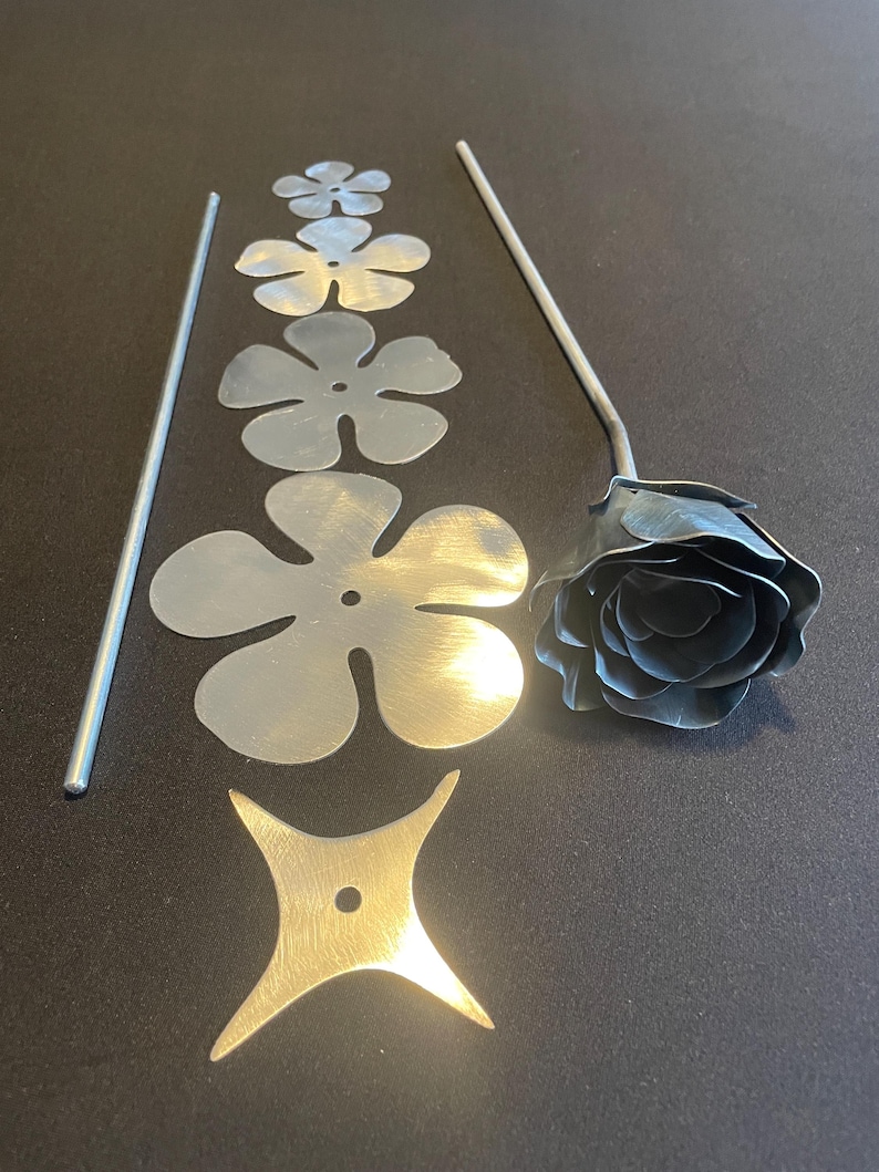 DIY Sheet Metal Rose Etsy