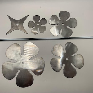 DIY sheet metal rose