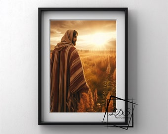 Ven y sígueme - Obra de arte de Jesús - Imprimibles de arte SUD - Arte cristiano - Regalo misionero - Arte de Jesús el Cristo - Arte digital SUD -Jesucristo