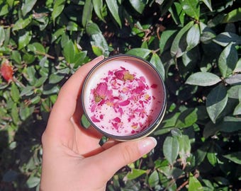 Rosey Days: vela rosa con aroma floral rosa