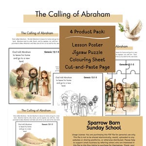Pakiet aktywności do szkółki niedzielnej „Abraham’s Calling”: plakat, układanka, kolorowanka (pobierz plik PDF)
