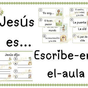 Jesús Es - I AM Bible Verse Cards - Sunday School Activity (PDF Download)