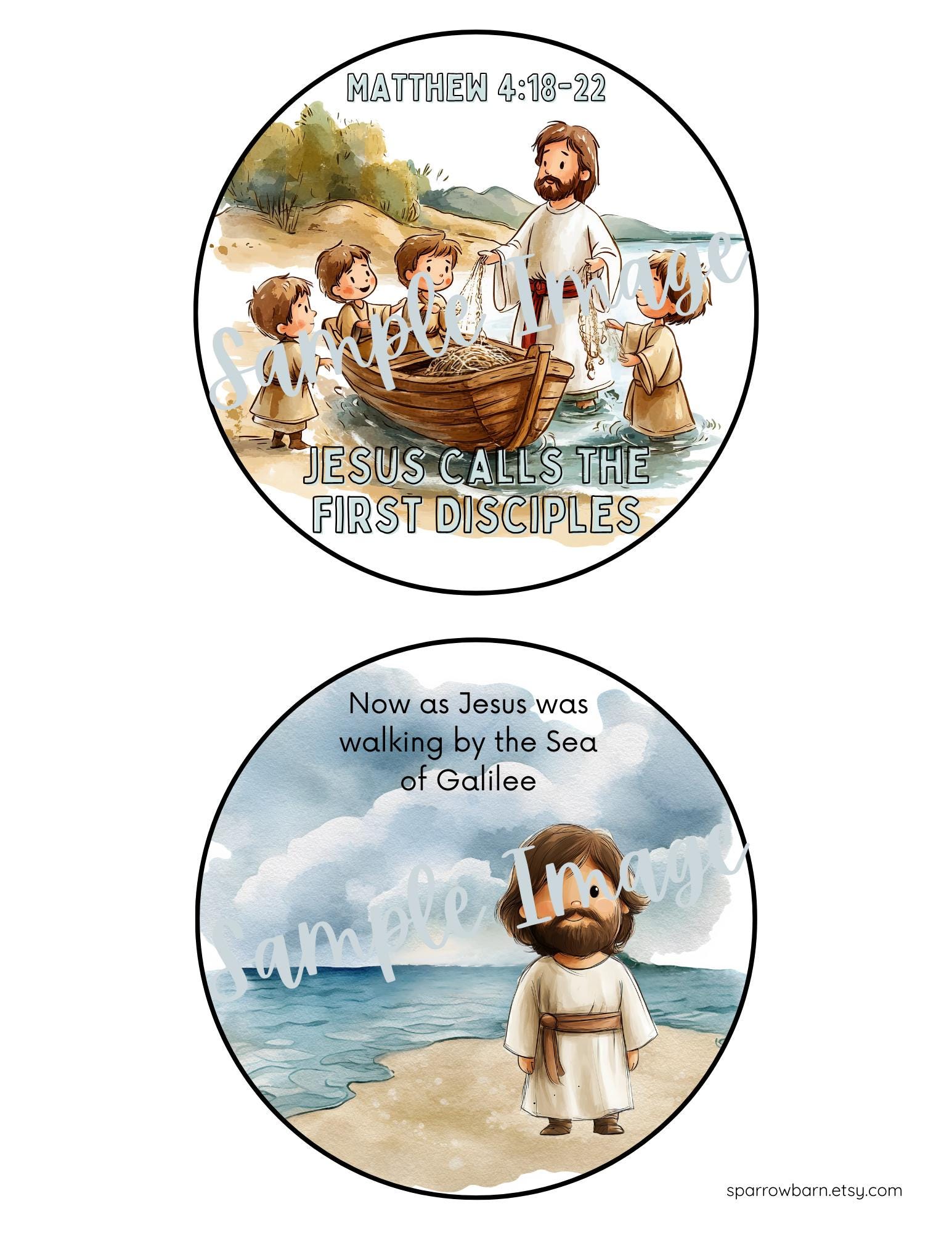 Jesus Calls the First Disciples Circular Accordion Fold Booklet Craft ...