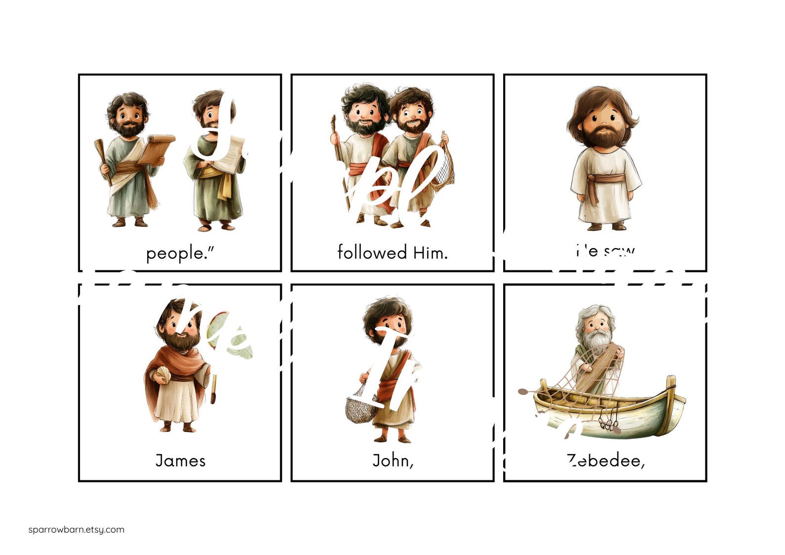 Jesus Calls Disciples Cut-and-paste Booklet – Sunday School Activity ...