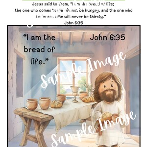 Jesus I Am Statements Posters: Bible Verse Visual Aids (digital ...