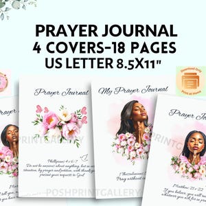 Prayer Journal Printable | Daily Devotional with Scripture Reflection & Gratitude Tracker, Christian Journaling Page, Prayer Tracker