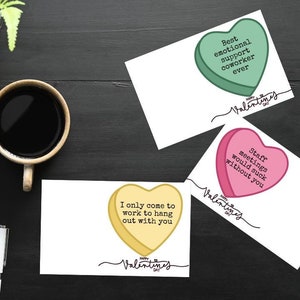 Téléchargement immédiat, Cartes de Saint-Valentin drôles pour un collègue, Saint-Valentin au travail, Saint-Valentin au bureau, Pour collègues, Pour employés