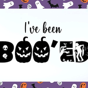 You&#39;ve Been Booed Printable, You&#39;ve Been Booed Kit, Halloween Tags, Halloween Boo Kit, We&#39;ve Been Booed, Booed Sign, Instant Download