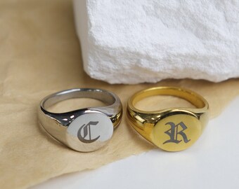 Personalisierte Mode-Punk-Ringe sind erhältlich, Ring, Ring mit Gravur, einfacher Stil, Prime-Ring, Muttertagsgeschenk