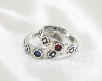 Howls Miing Castle Ring, Heulen Ring mit glänzenden Diamanten eingelegt, Ein Paar S925 Silber Howling Rings Sophie Ringe, Paar Ring, Anime Ringe