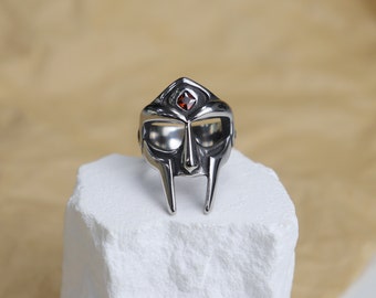 Gothic Ring, Punk-Stil, Edelstein Ring, Nische Design, Kreative Retro, Gemologie, Geschenk für Ihn,Geometrische Form