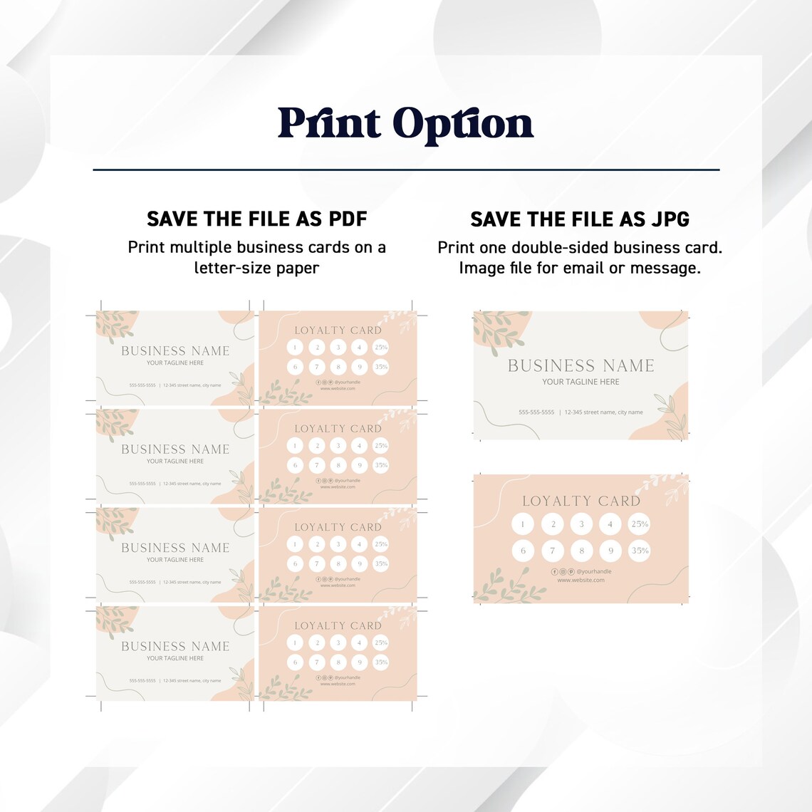 Loyalty Business Card Template, Modern Customer Loyalty Card, Editable ...