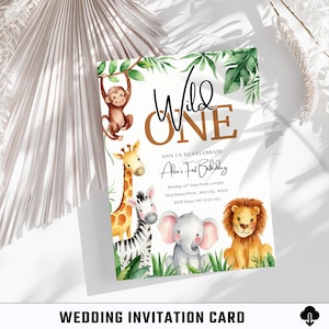 Editable Birthday Invitation / Canva Template / Digital Birthday Card / Printable Invite / DIY Party Card / Birthday Invite Digital Download