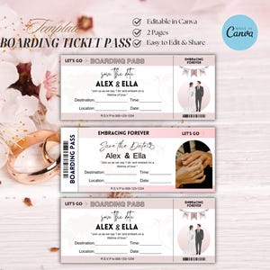 Instapkaart Save the Date | Bewerkbare canvassjabloon | Reishuwelijksuitnodiging | Bestemmingsbruiloft | Digitale download