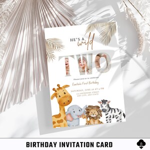 Editable Birthday Invitation / Canva Template / Digital Birthday Card / Printable Invite / DIY Party Card / Birthday Invite Digital Download