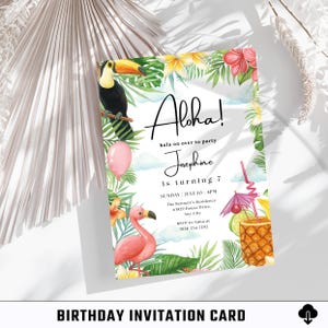 Editable Birthday Invitation / Canva Template / Digital Birthday Card / Printable Invite / DIY Party Card / Birthday Invite Digital Download