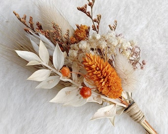 Rustic Dried Flower Bouquet - Groomsmen Boutonniere - Bulk Wedding Favors - Wedding Boutonniere
