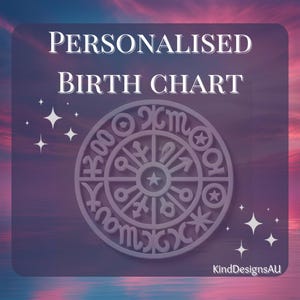Thème astrologique natal personnalisé - COUCHER DE SOLEIL ROSE - Personnalisé, lecture approfondie du thème natal, rapport astrologique
