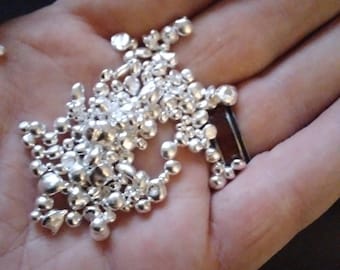 1ozt Pure 99.999% Silver Shot .999 casting grain