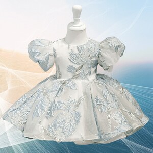 Baby Girl Princess Lace Fly Sleeve Tutu Dress Infant Toddler Teen Vintage Vestido Party Pageant Birthday Baby Clothes 1-14Y