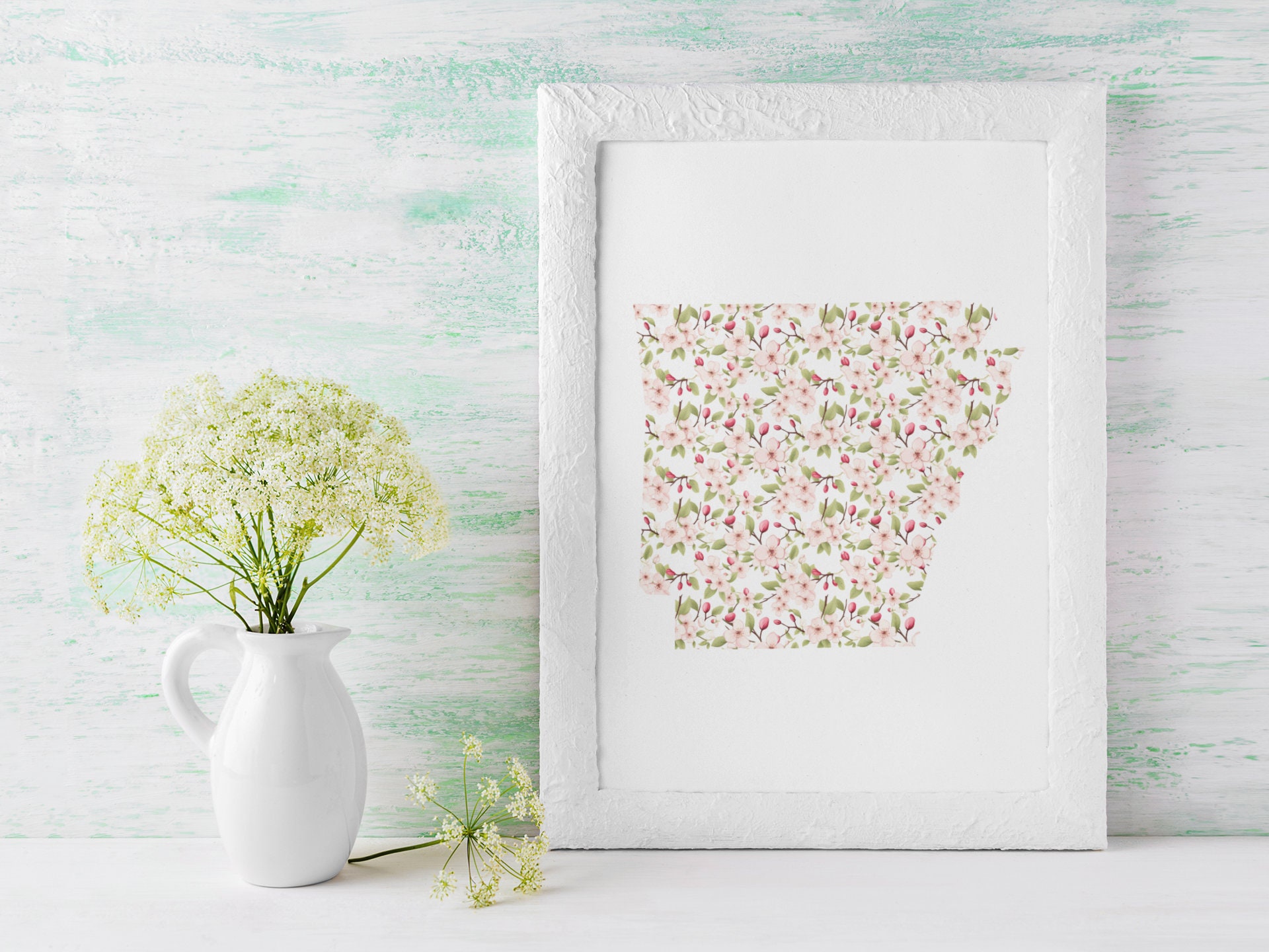 Digital Download - State Flower Prints - Arkansas - Cherry Blossom ...