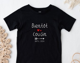 Annonce grossesse - t-shirt cousin - je vais être cousin